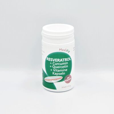 Resveratrol + Curcumina + Quercetina + Vitaminas