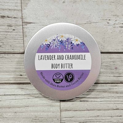 Körperbutter mit Lavendel und Kamille, 80 g