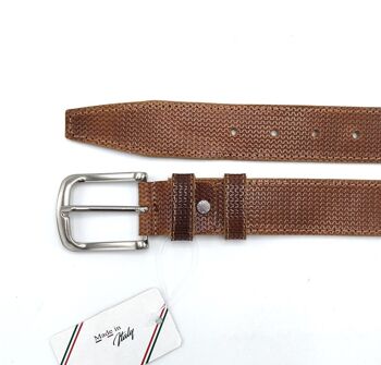 Ceinture en cuir véritable, Made in Italy, Juice, art. JU2066-35 7