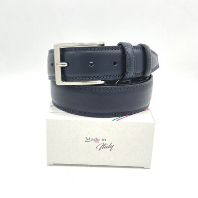 Cintura da uomo in vera pelle, Made in Italy, Juice, art. JU035-3