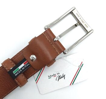 Ceinture en cuir véritable pour homme, Made in Italy, Juice, art. JU035-1 2