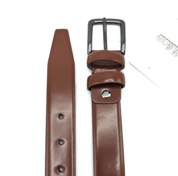 Cintura da uomo in vera pelle, Made in Italy, Jus, art. HM1763/30 6