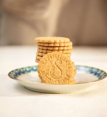 Biscuits sablés nature pur beurre frais - boite métal ronde "Montgolfière" 175g 3