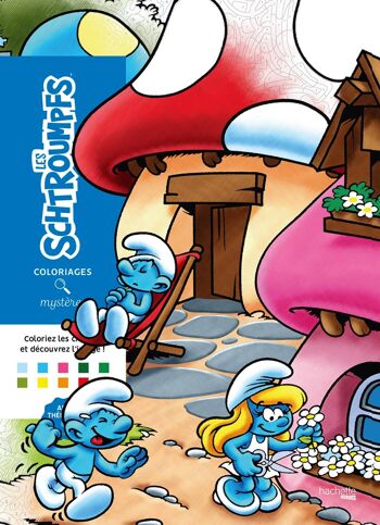 LIVRE DE COLORIAGES MYSTERES - Les Schtroumpfs 1