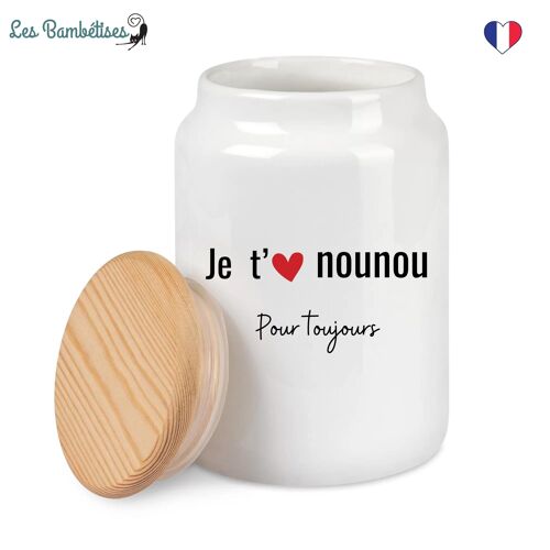 Pot à Biscuits Je t'aime Nounou