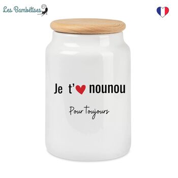 Pot à Biscuits Je t'aime Nounou 2