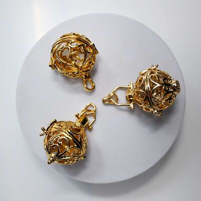 Gold plated bola cage (22mm)