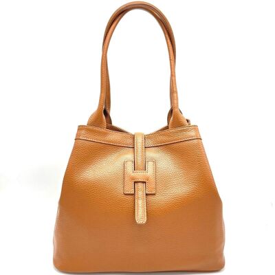 Genuine leather bag, big size, Made in Italy, art. 112477