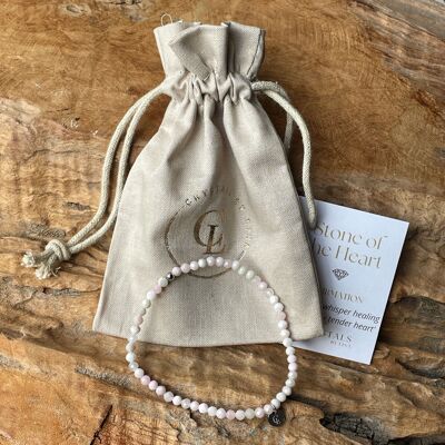 Bracelet opale rose - bracelet pierres précieuses