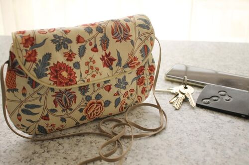 Sac Gloria beige floral