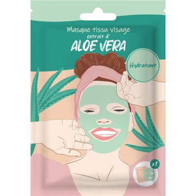 Masque Visage en tissus - Aloe Vera - FRENCH TENDANCE