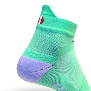 La socquette vert/lila ♻️ recyclée - chaussettes de course à pied 2