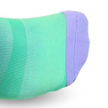 La socquette vert/lila ♻️ recyclée - chaussettes de course à pied 3