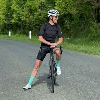 La vert d'eau/royal ♻️ recyclée- chaussettes de cyclisme 7