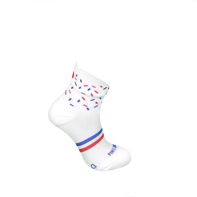 The recycled white confetti sock ♻️ - running socks