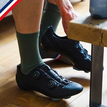 La kaki ♻️ recyclée - chaussettes de cyclisme 3