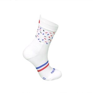 La blanche à confettis ♻️ recyclée - chaussettes de course à pied