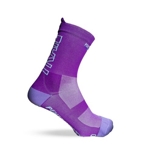 La violette/ciel TRAIL ♻️ recyclée - chaussettes de course à pied