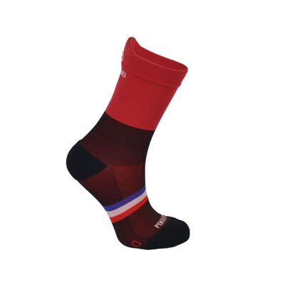 Cherry and black ♻️ recycled - cycling socks