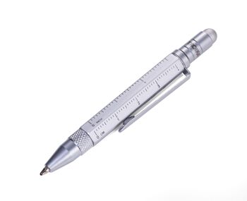 Petit stylo à bille multitâche | Mallette à outils comme stylo | STYLO À OUTILS LILIPUT par TROIKA PIP25 8