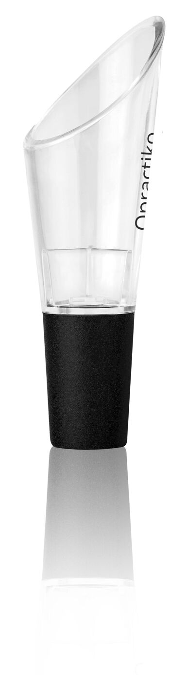 Qpractiko - Bec verseur à vin anti-goutte | Empêche les gouttes et les taches, silicone réglable | Facile à nettoyer | Idéal pour les bouteilles de vin, le verre et le plastique. 1