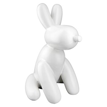 Figurine chien ballon chien blanc 1