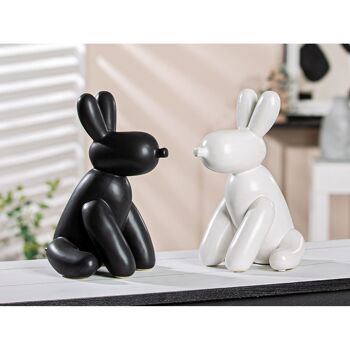 Figurine chien ballon chien blanc 2