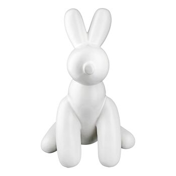 Figurine chien ballon chien blanc 3