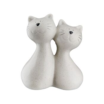 Figurine Chat Kasimir & Kiara H.12 cm 1