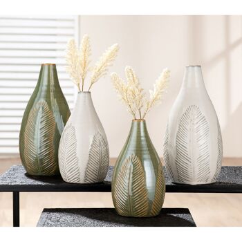 Vase feuille de palmier H.25 cm - 2 fois assorti 2