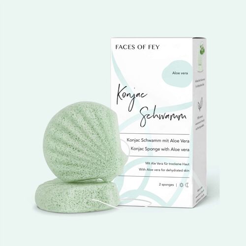 Konjac Sponge - Aloe Vera