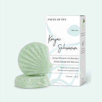 Éponge Konjac - Aloe Vera 1