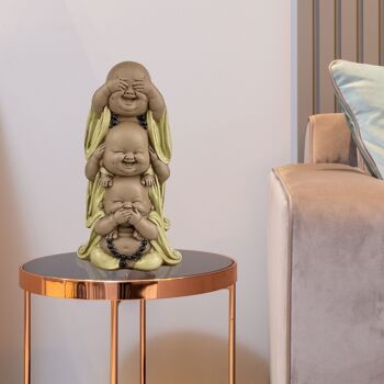 Statuette Bouddha – Rieur Superposé – Décoration Zen et Feng Shui – Ambiance Spirituelle et Détendue – Idée Cadeau Déco 4