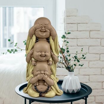 Statuette Bouddha – Rieur Superposé – Décoration Zen et Feng Shui – Ambiance Spirituelle et Détendue – Idée Cadeau Déco 6