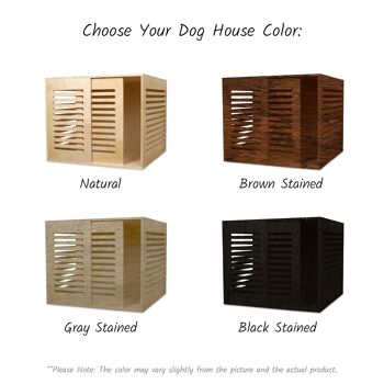 Niche pour chien en bois personnalisée 6