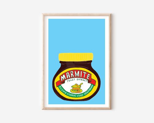 Marmite Print (A4) | Kitchen Wall Art | Wall Decor | Food Print