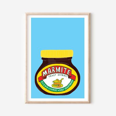 Marmite-Druck (A4) | ​​Wandkunst für die Küche | Wanddekoration | Lebensmitteldruck