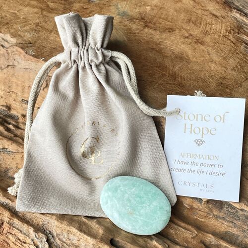 Stone of Hope - Amazonite - Affirmation stone