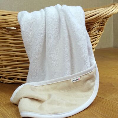 MuslinZ Muslin Hooded Towel Unbleached
