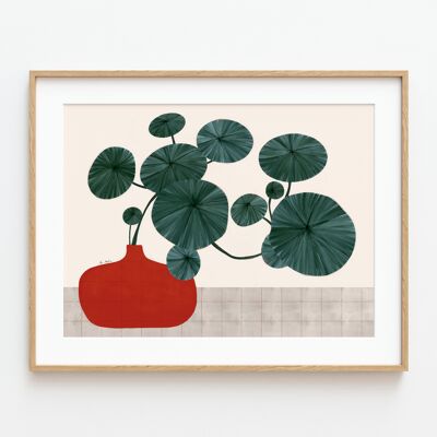Kunstdruck „aufrechte Pflanze“ – verschiedene Größen