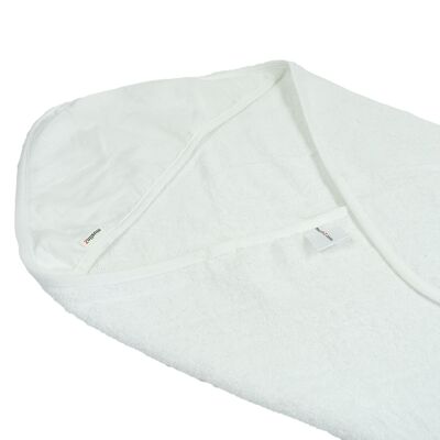 Asciugamano con cappuccio in mussola MuslinZ Bianco