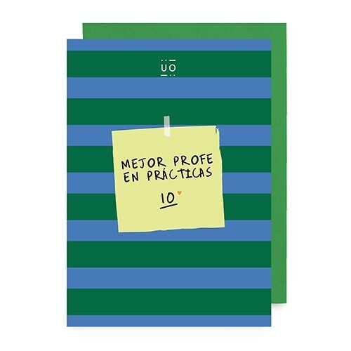 Postkarte „Bester Praktikant“