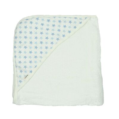 MuslinZ Muslin Hooded Towel Blue Star