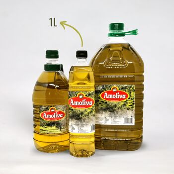 Huile de grignons d'olive Bouteille PET 1L Amoliva 2