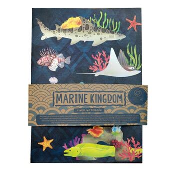 Carnet A5 en papier recyclé Marine Kingdom