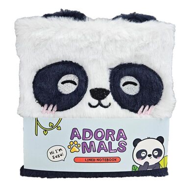 Adoramals Panda Plush Fluffies Notebook