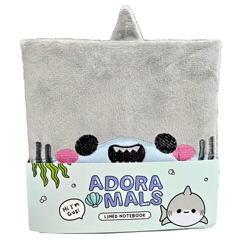 Adoramals Shark Plush Fluffies Notebook