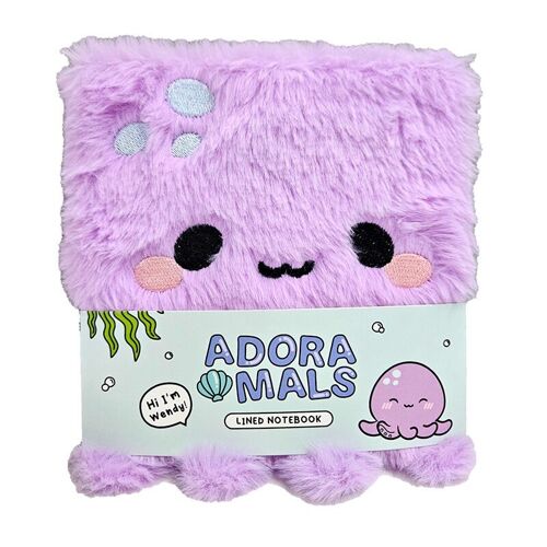 Adoramals Octopus Plush Fluffies Notebook