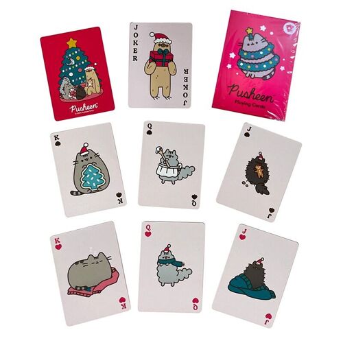 Christmas Pusheen the Cat Standard Playing Card Deck