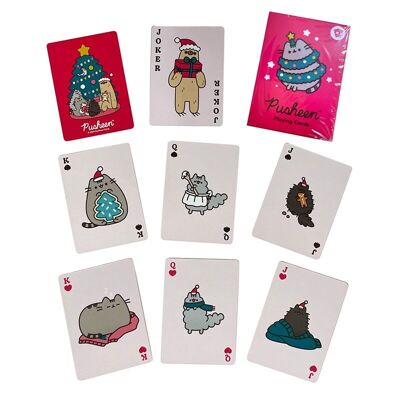 Mazzo di carte da gioco standard Pusheen the Cat di Natale